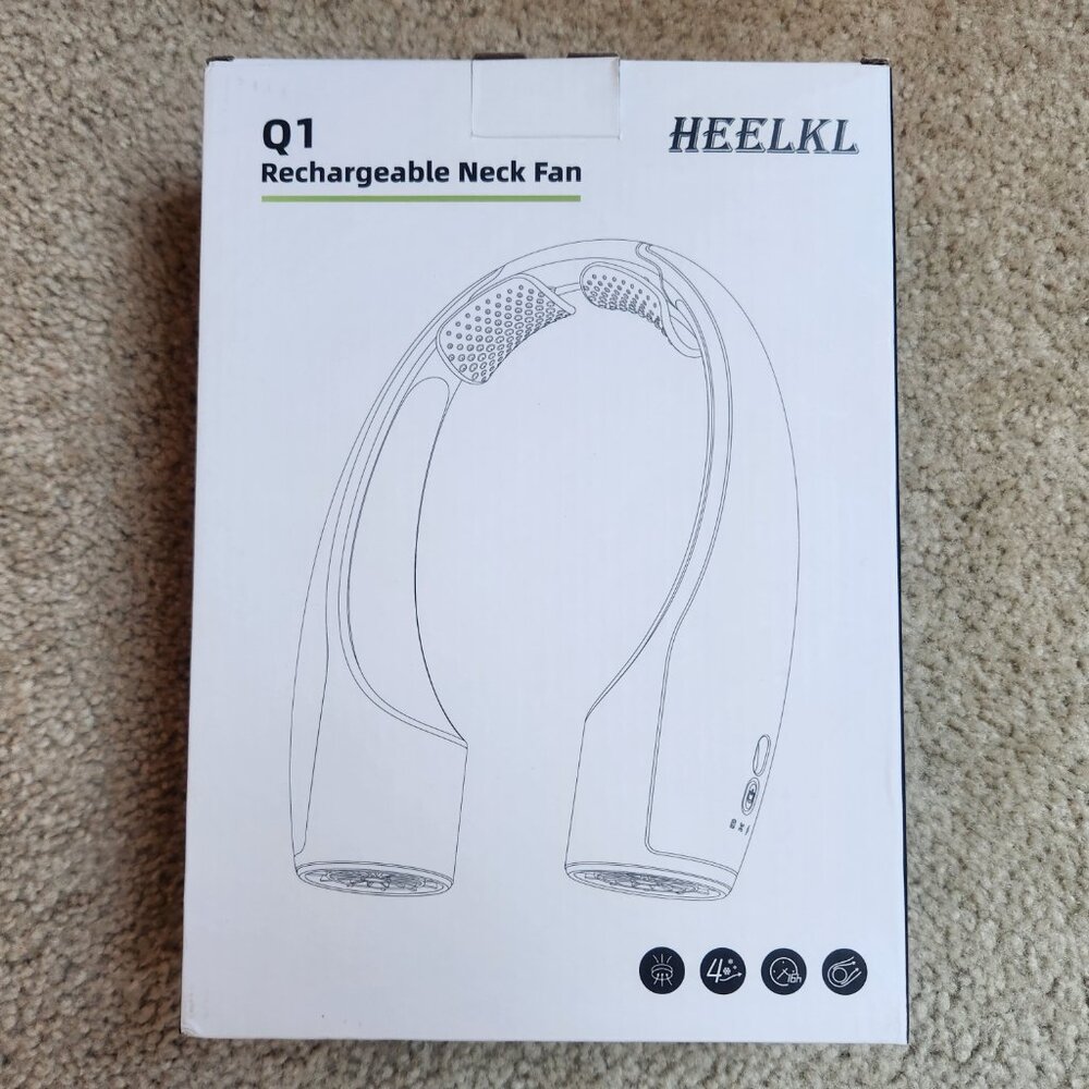 NIB Rechargeable Neck Fan  *5-16 hours on 1 charge